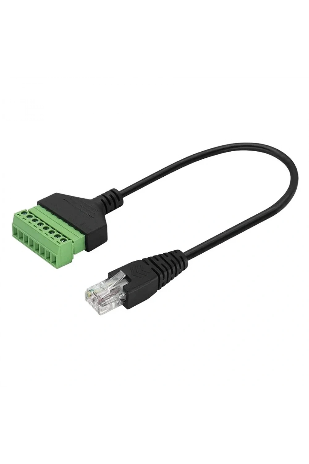 RJ45 Erkek - 8 Pin Vidalı Terminal Dönüştürücü Kablo - 30cm