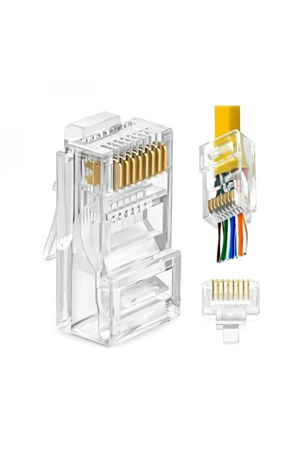 RJ45 EZ Cat6 Yeni Nesil Delikli Erkek Soket