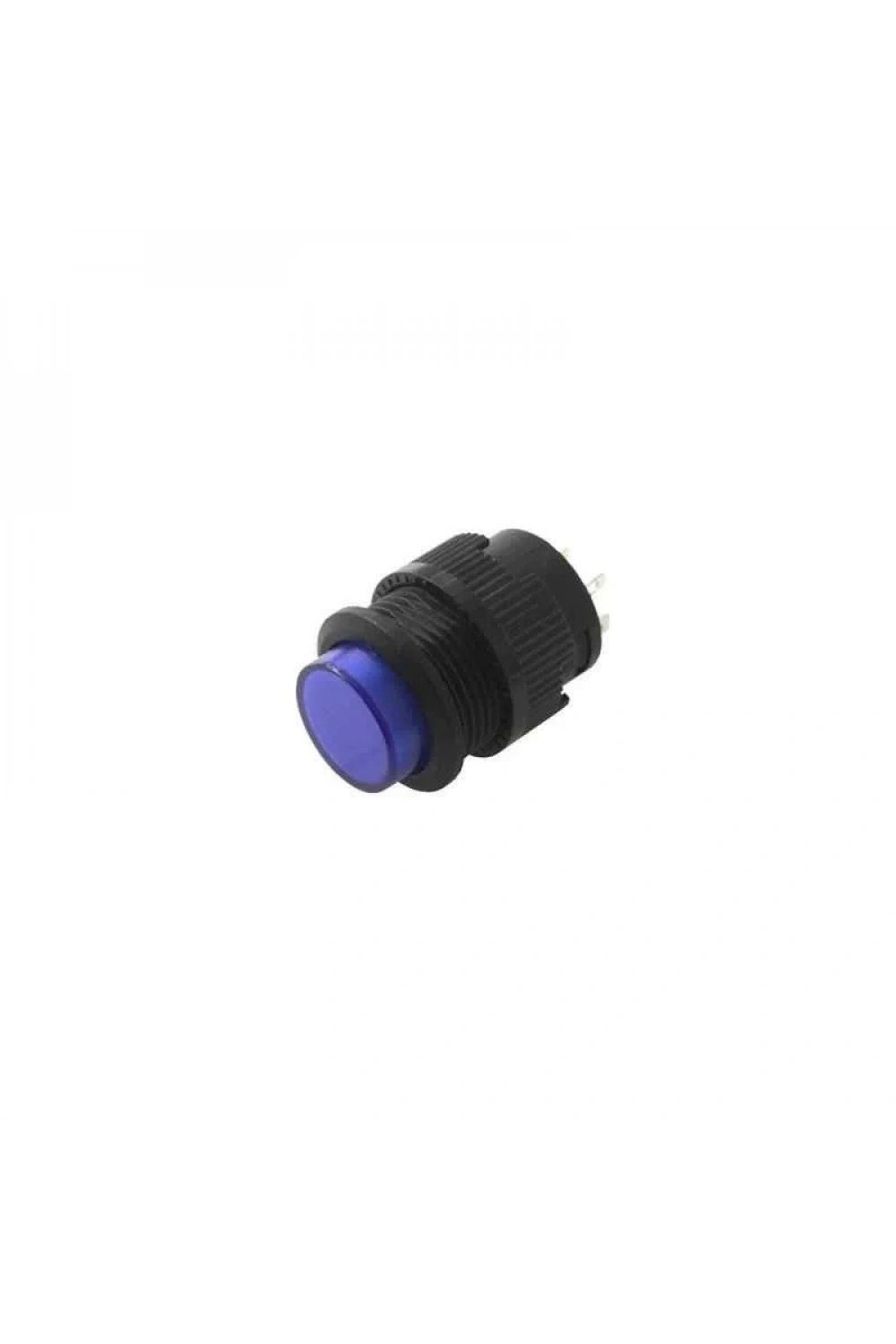 RL16-503A 16MM Plastik 2 Pin Anahtarlı Buton Mavi