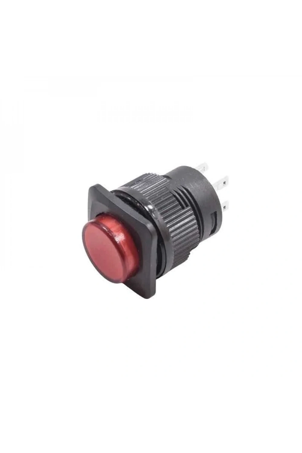 RL16-504A 16MM Plastik 4 Pin Anahtarlı Buton Kırmızı