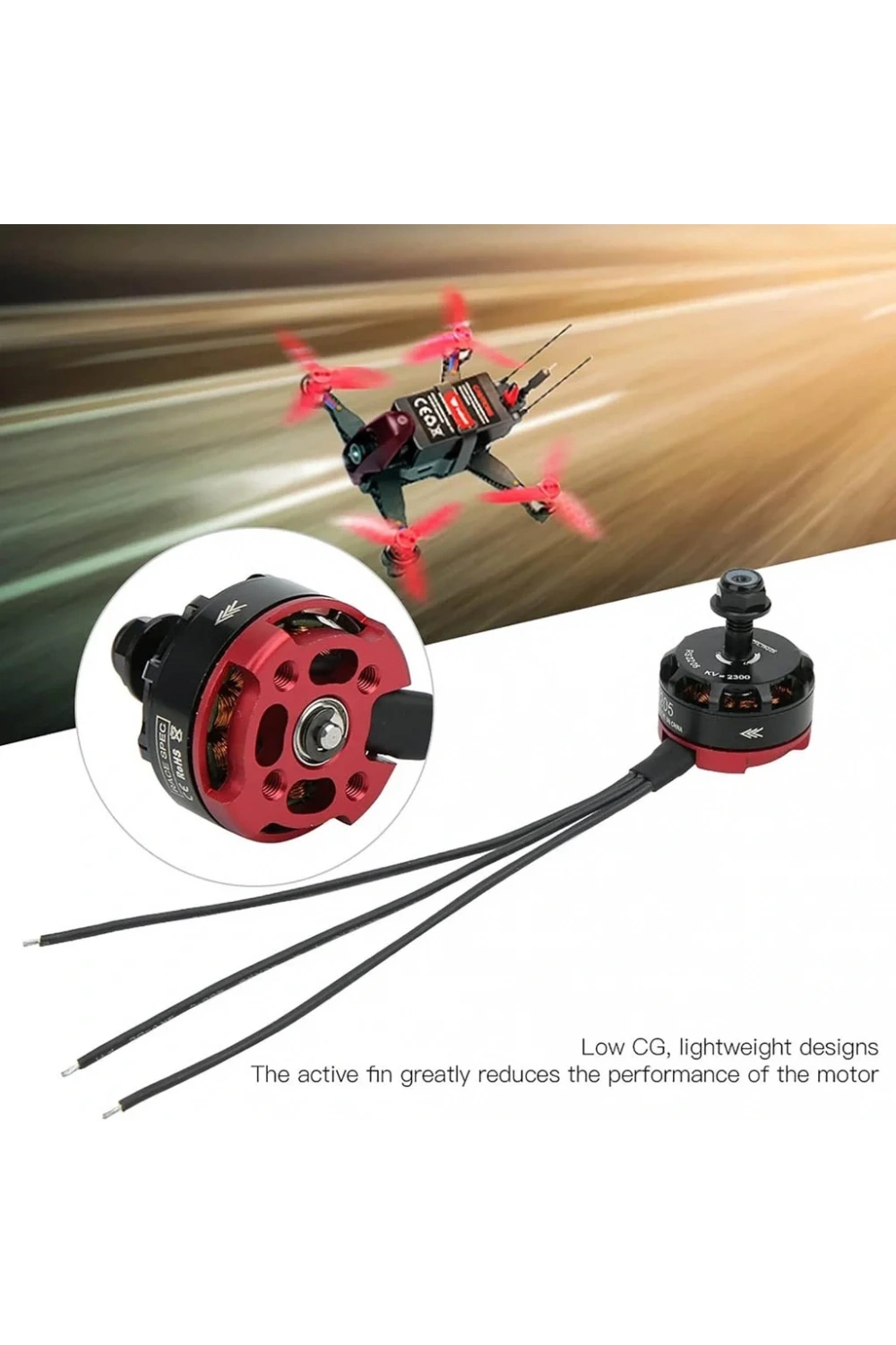 RS2205 2300KV Fırçasız Motor CW - FPV Yarış Uyumlu