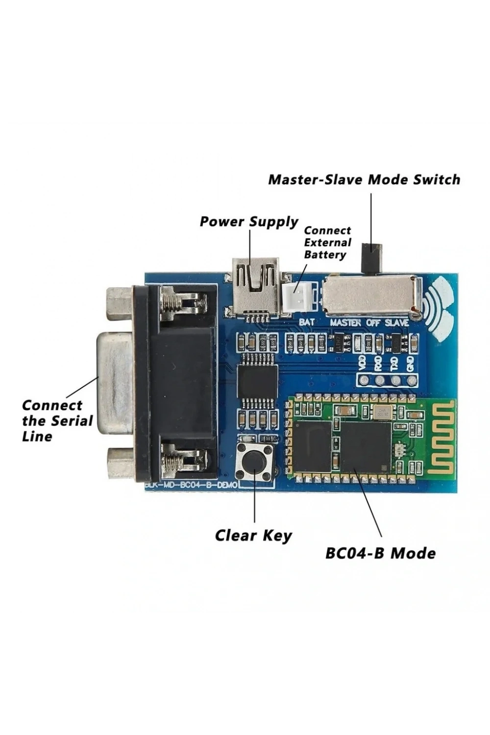 RS232 Bluetooth Seri Adaptör Modülü