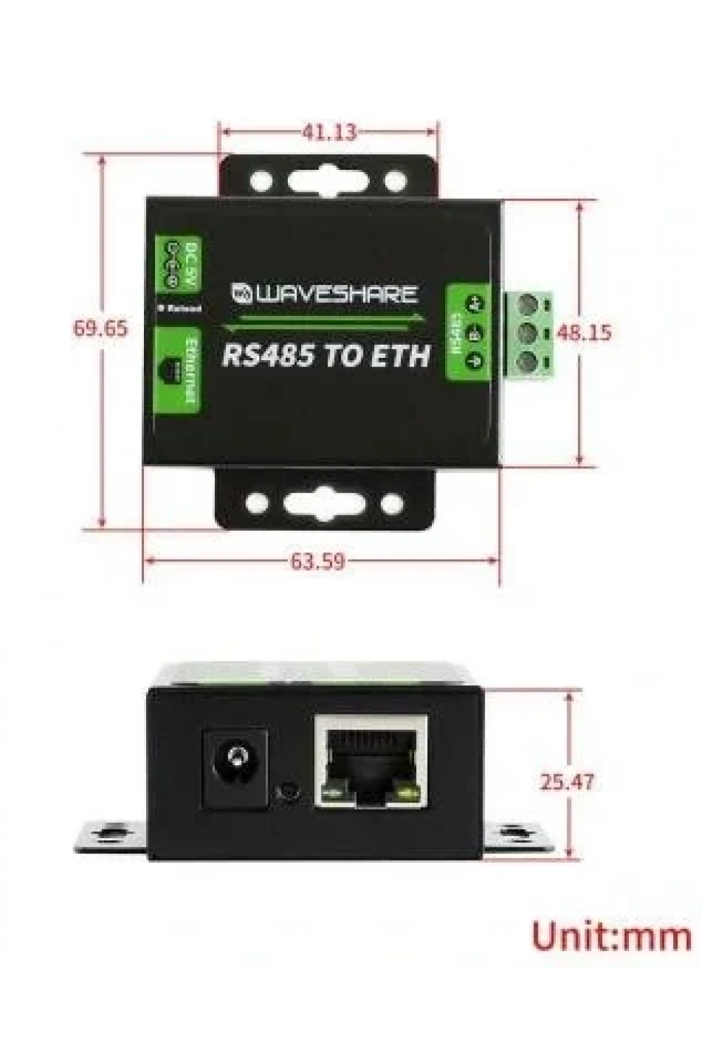 RS485 - Ethernet Dönüştürücü