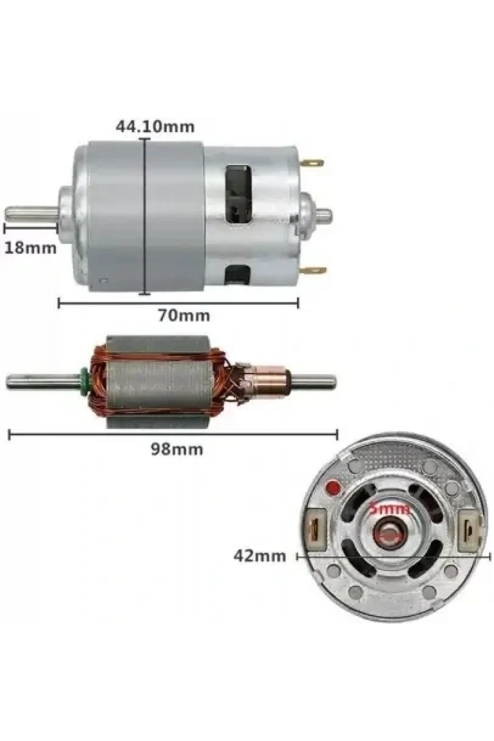 RS775 Dc Motor 24V 3000Rpm