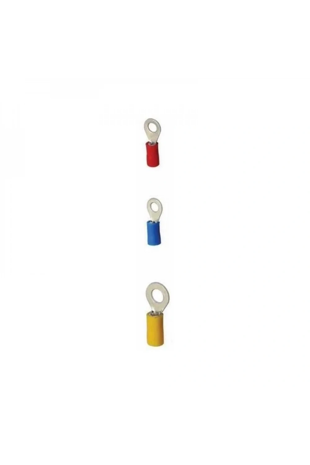 RV 1.25-6 0.50-1.50 mm Kırmızı Yuvarlak Tip İzoleli Kablo Ucu 10 Adet