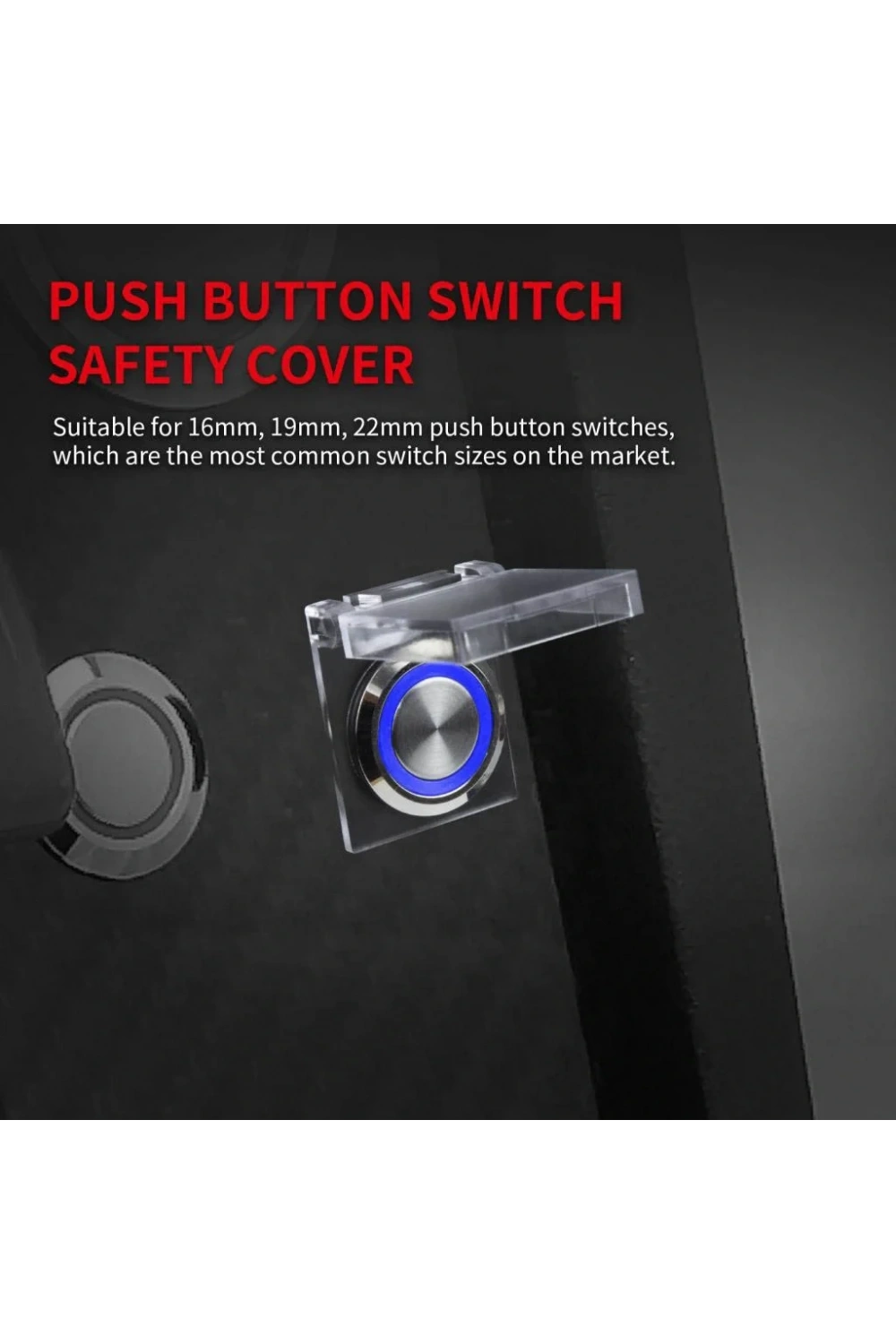 S-019 19mm Yaylı Buton Koruma Kapağı DPC-19