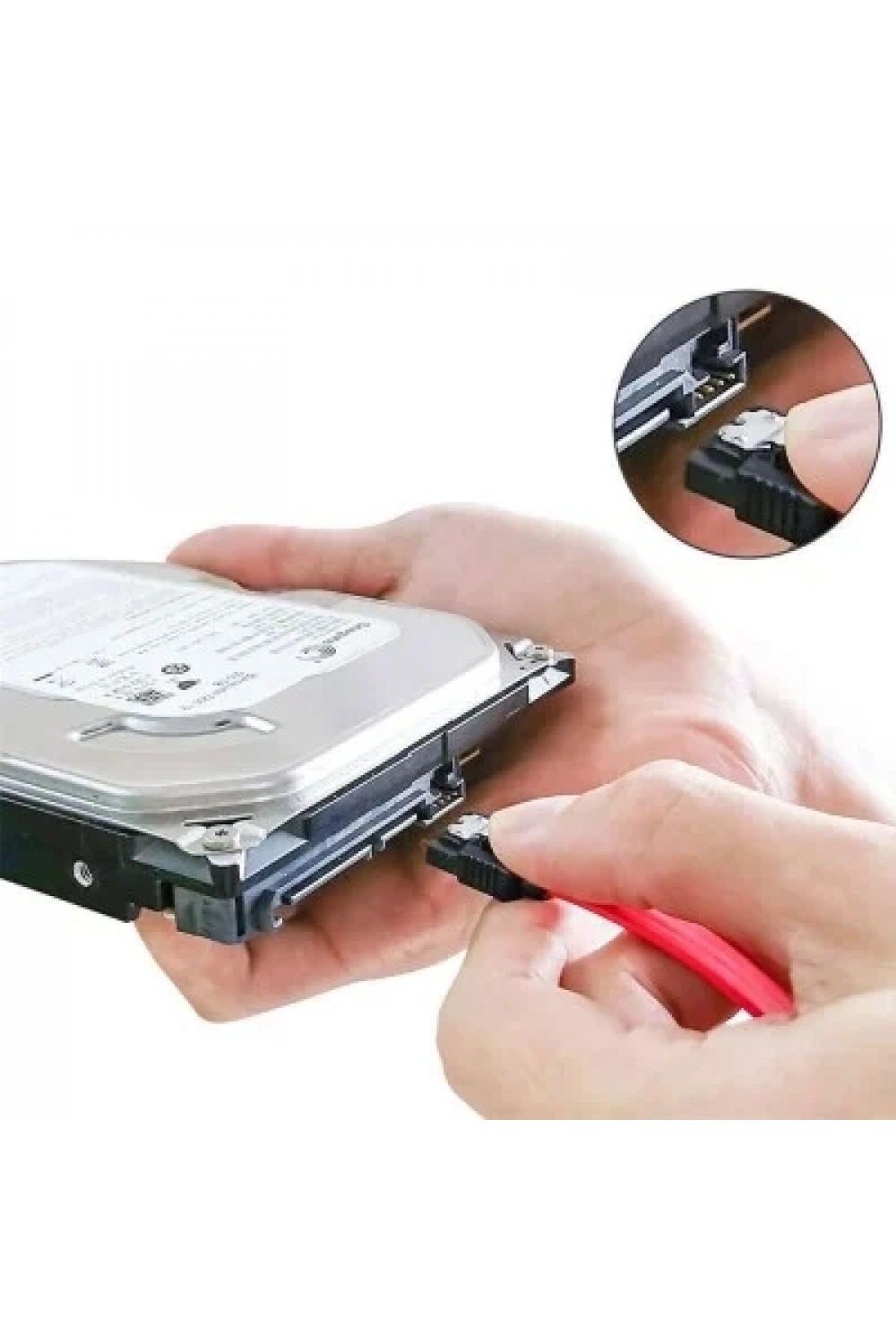 SATA 3 III 6Gbps HDD SSD Hard Disk Hard Drive Kablosu - Kırmızı