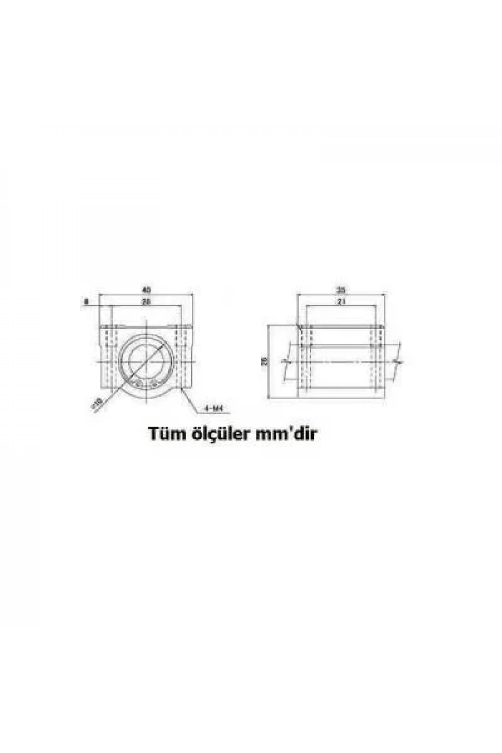 SCE10UU 10mm Lineer Rulman
