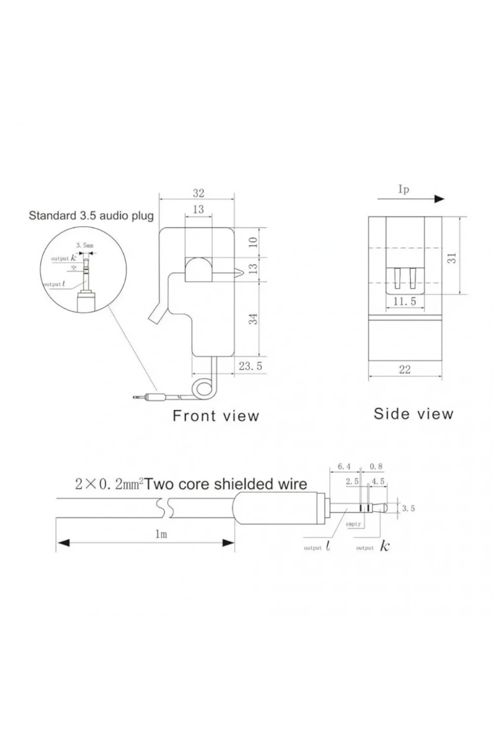 SCT-013 0-100A Akım Sensörü