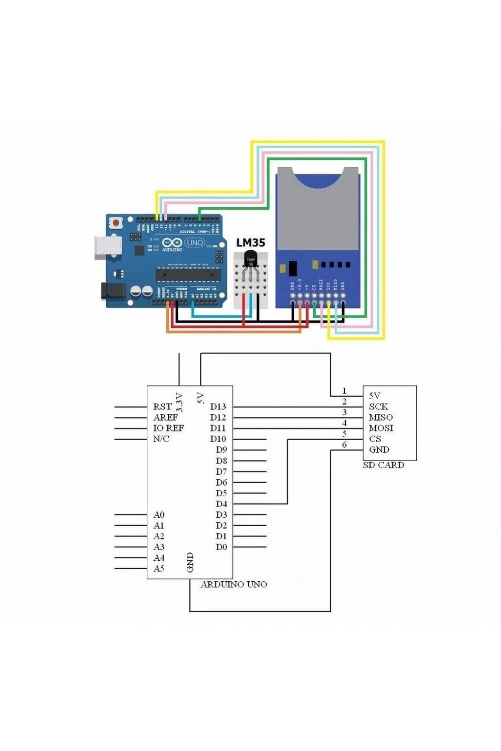 SD Kart Okuyucu Modül SD Card Reader Module