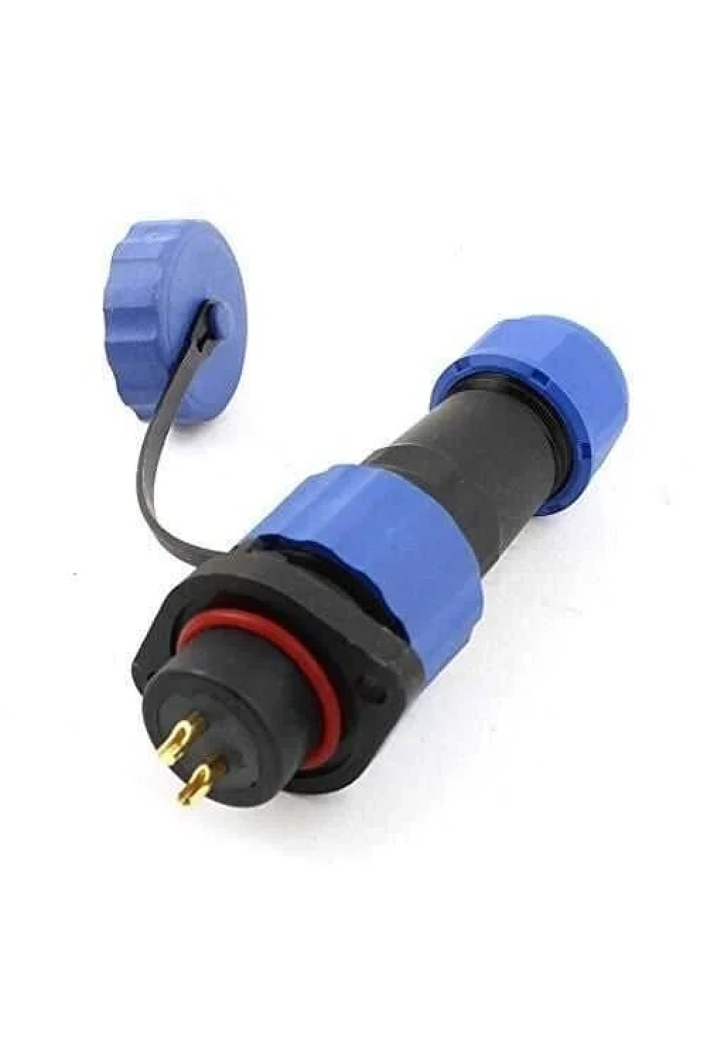 SD16 2 Pin 16mm Su Geçirmez Konnektör Takımı - Flanşlı Panel Tipi