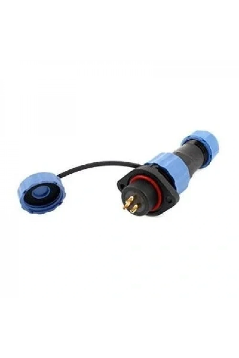 SD16 3 Pin 16mm Su Geçirmez Konnektör Takımı - Flanşlı Panel Tipi