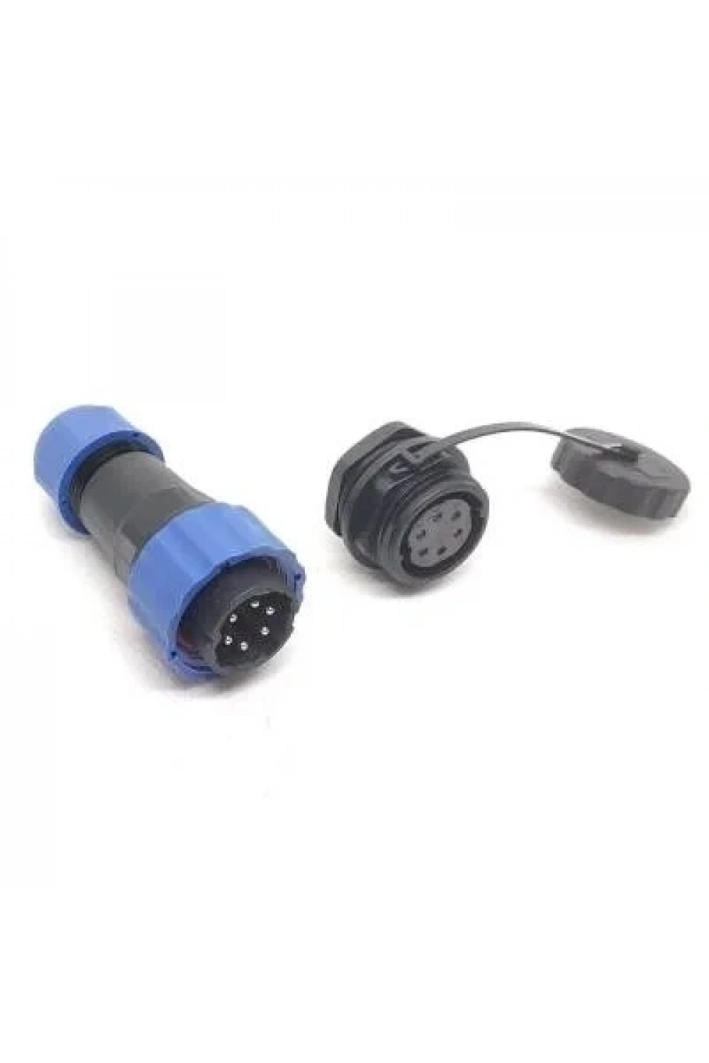 SD20 6 Pin 20mm Su Geçirmez Konnektör Takımı - Panel Tipi