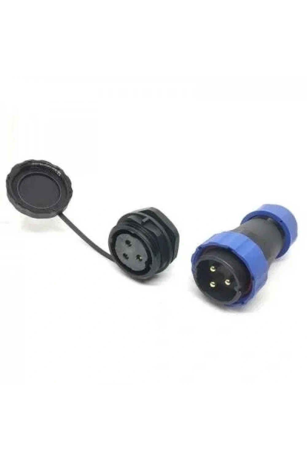SD28 3 Pin 28mm Su Geçirmez Konnektör Takımı - Panel Tipi