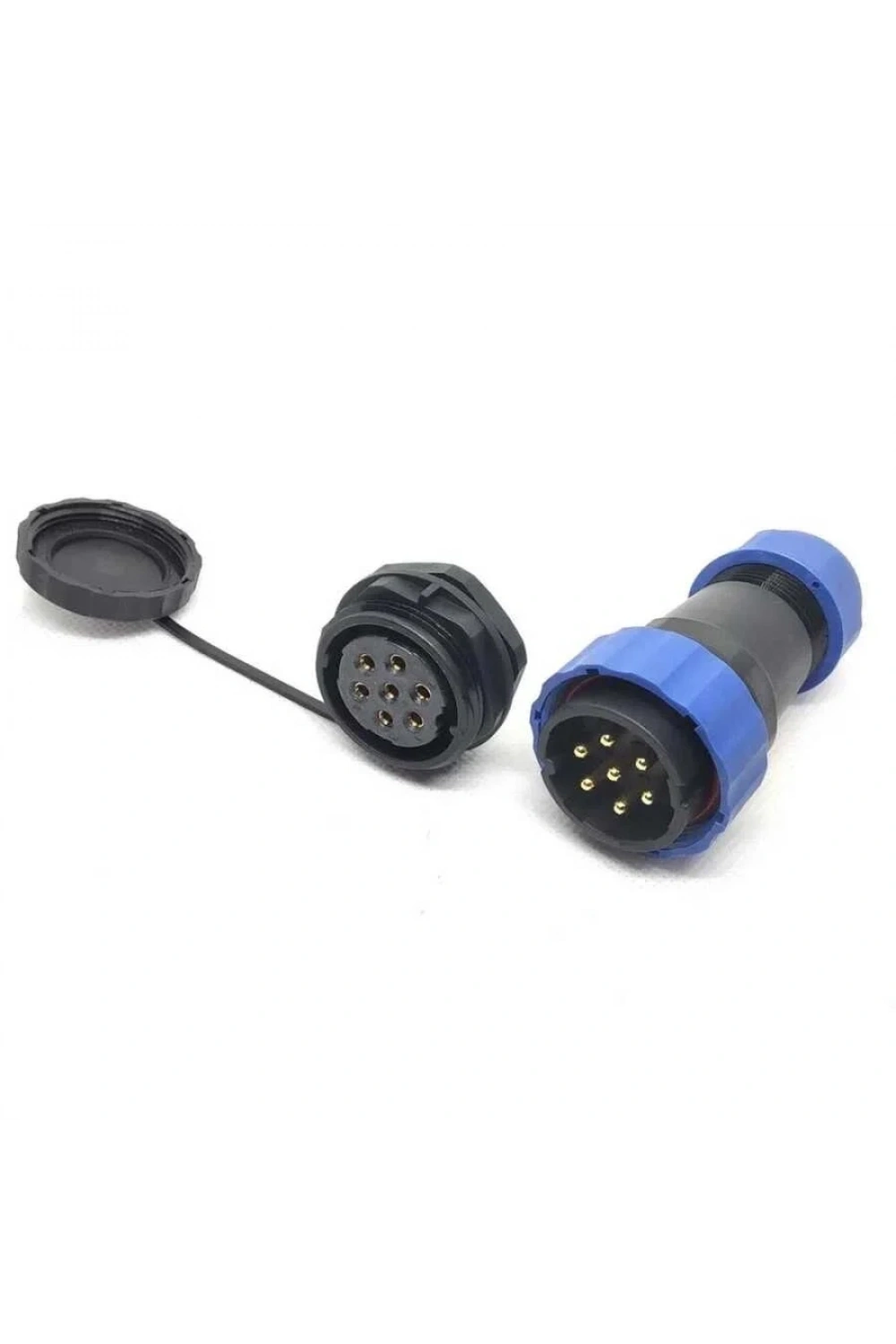 SD28 7 Pin 28mm Su Geçirmez Konnektör Takımı - Panel Tipi
