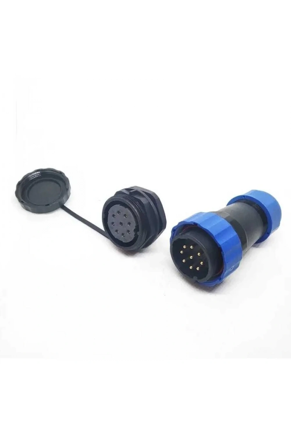 SD28 9 Pin 28mm Su Geçirmez Konnektör Takımı - Panel Tipi