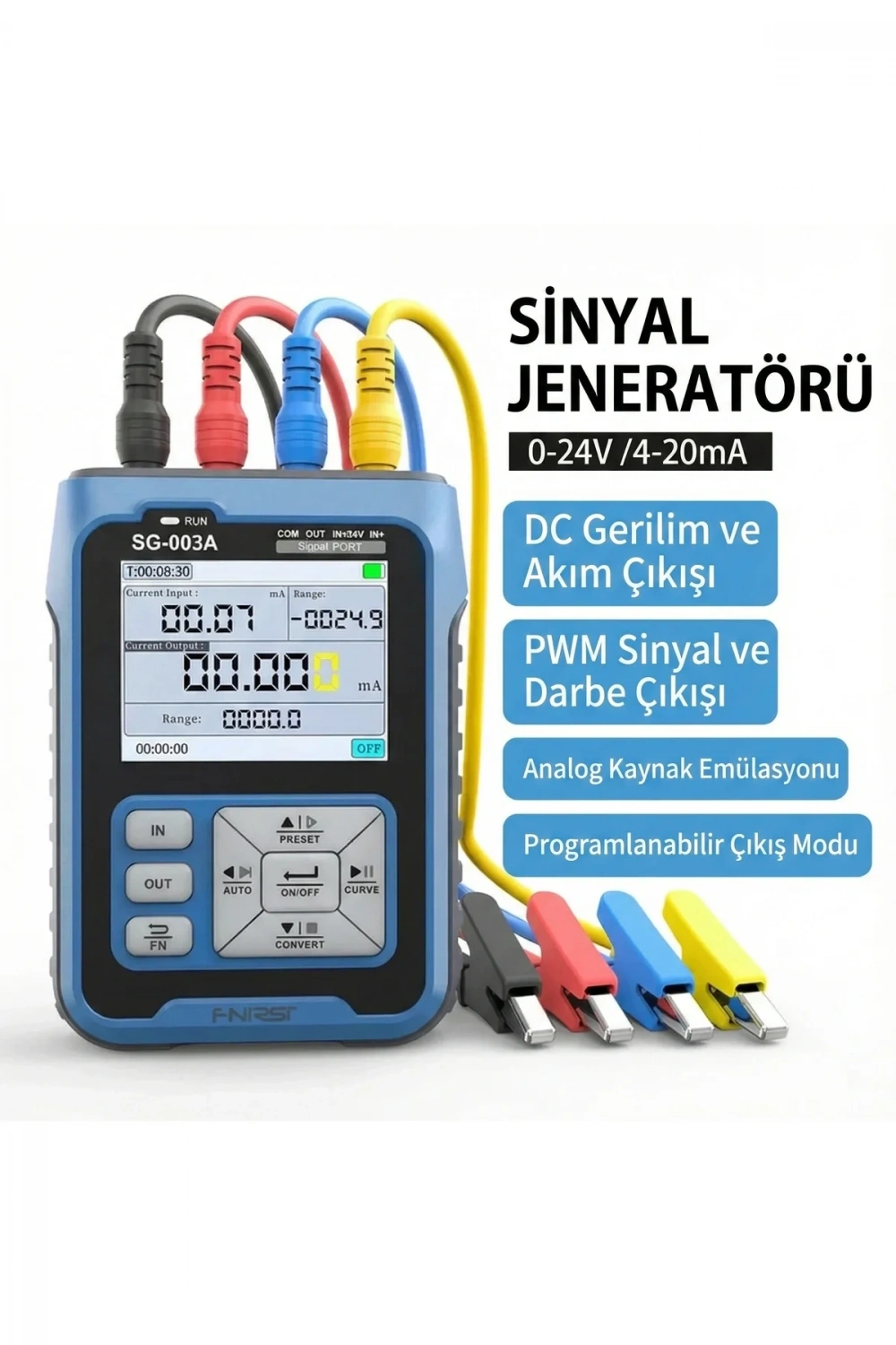 SG-003A 0-10V Ayarlanabilir Akım Gerilimi Simülatörü ve Sinyal Jeneratörü