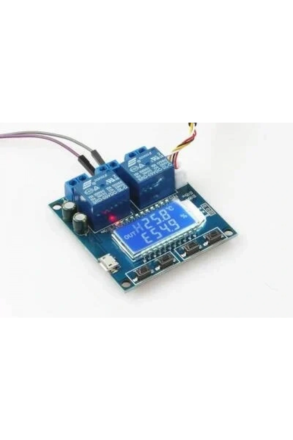 SHT20 Isı ve Nem Kontrollü 2 Kanal Bağımsız Röle Modülü XH-M452