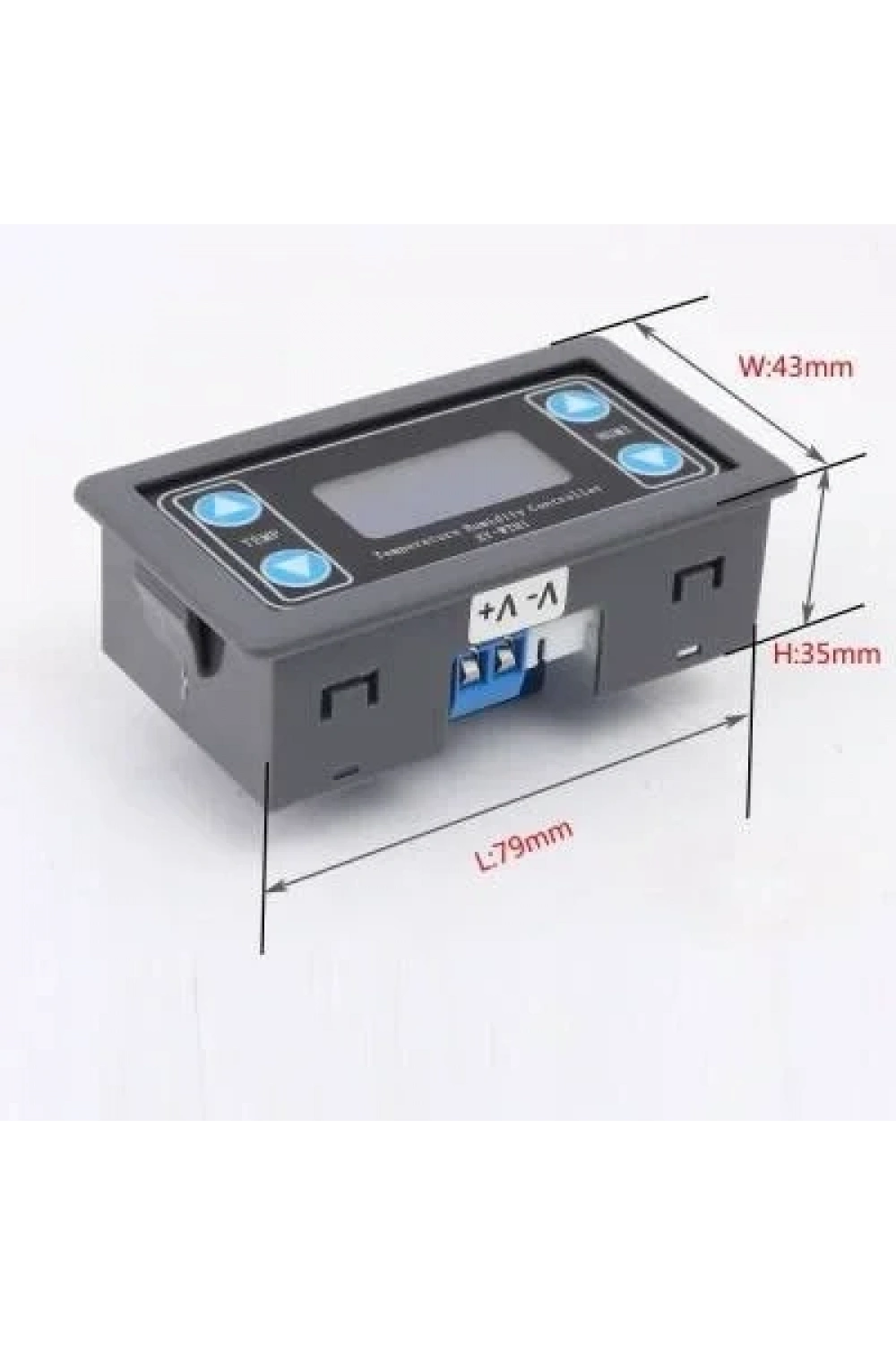 SHT20 Sıcaklık ve Nem Ölçer Ekranlı Röle Modülü - Kuluçka Termostat - XY-WTH1