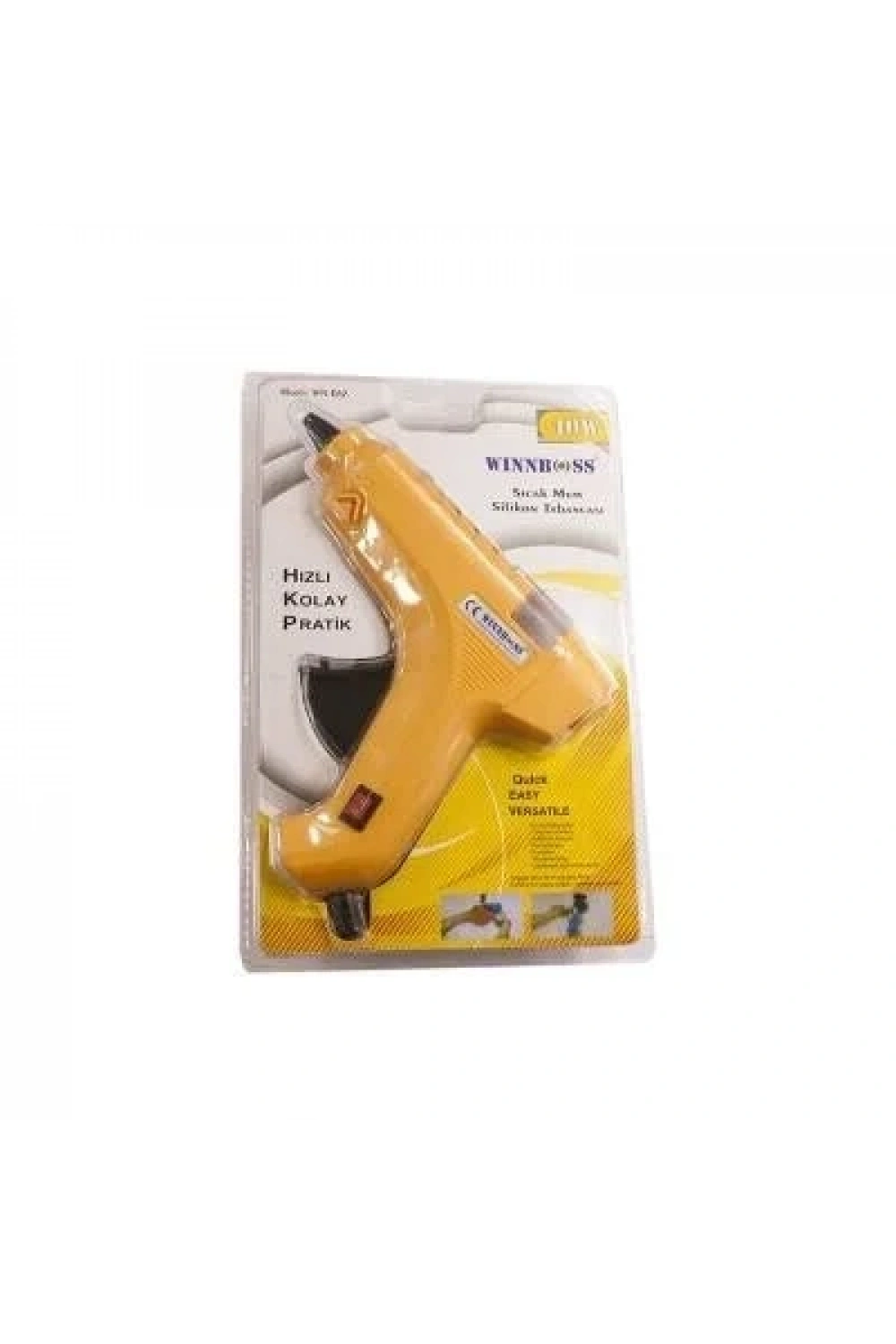 Silikon Tabancası Anahtarlı 40W - Sarı