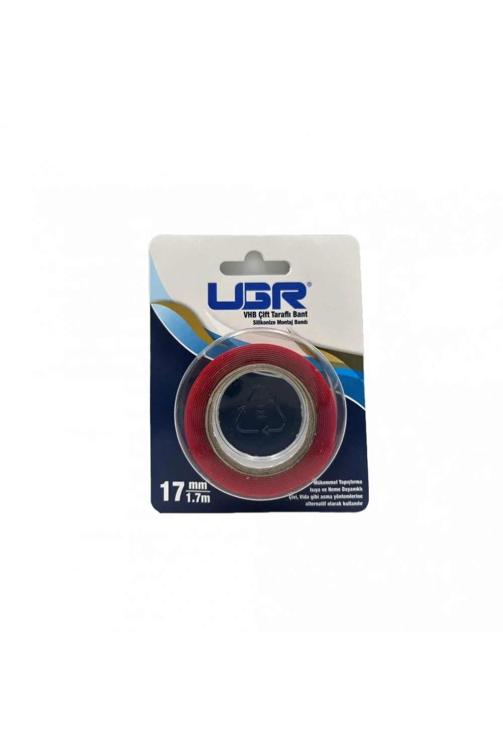 Silikonlu Çift Taraflı Montaj Bandı (VHB) 17mm x 1.7m