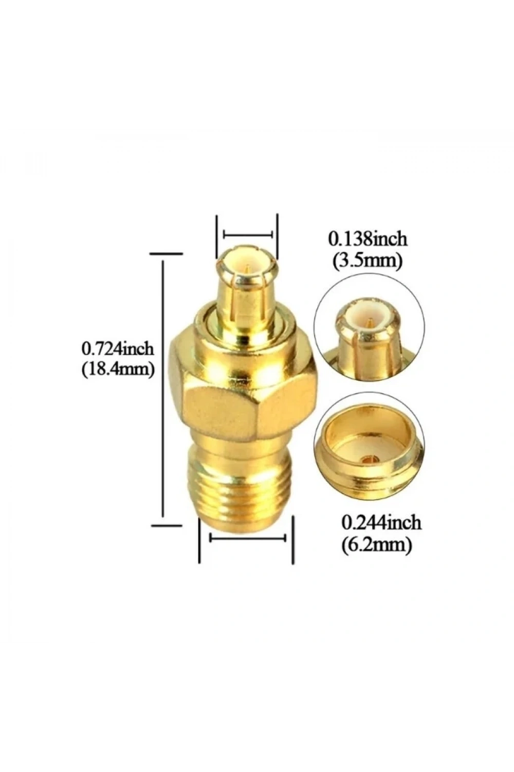 SMA Dişi - MCX-KJ Erkek Coaxial Konnektör
