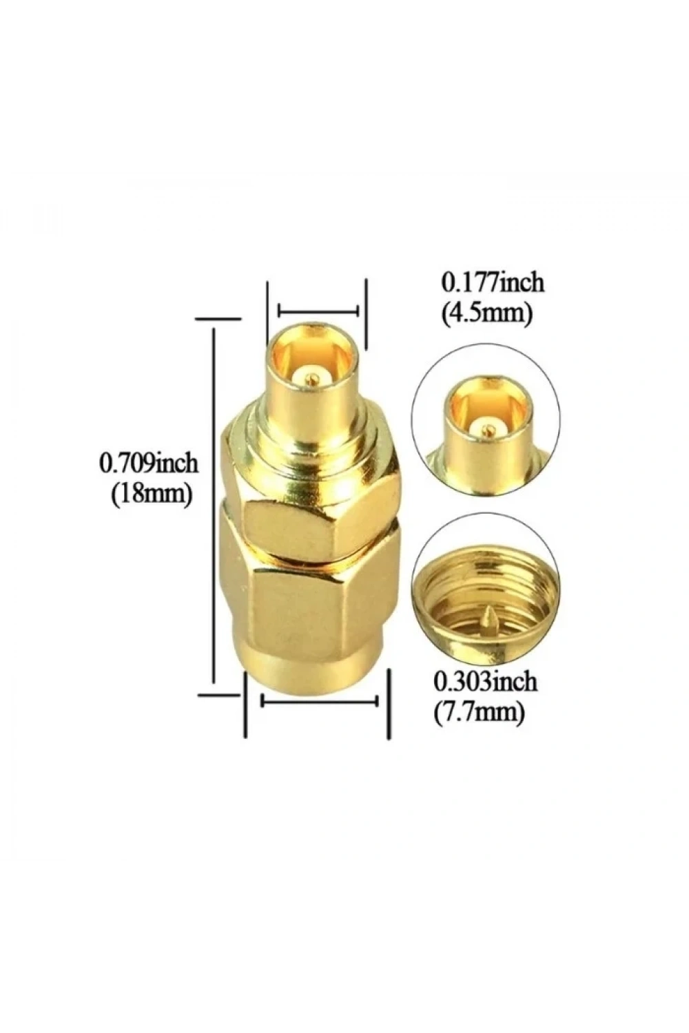 SMA Erkek - MCX-JK Erkek Coaxial Konnektör