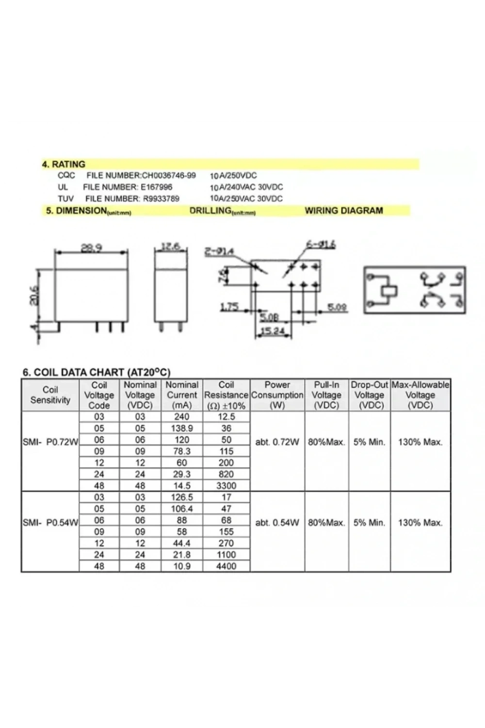 Songle SMI-24VDC-SL-2C 5A 24V 8 Pin Çift Kontak (HLE3)