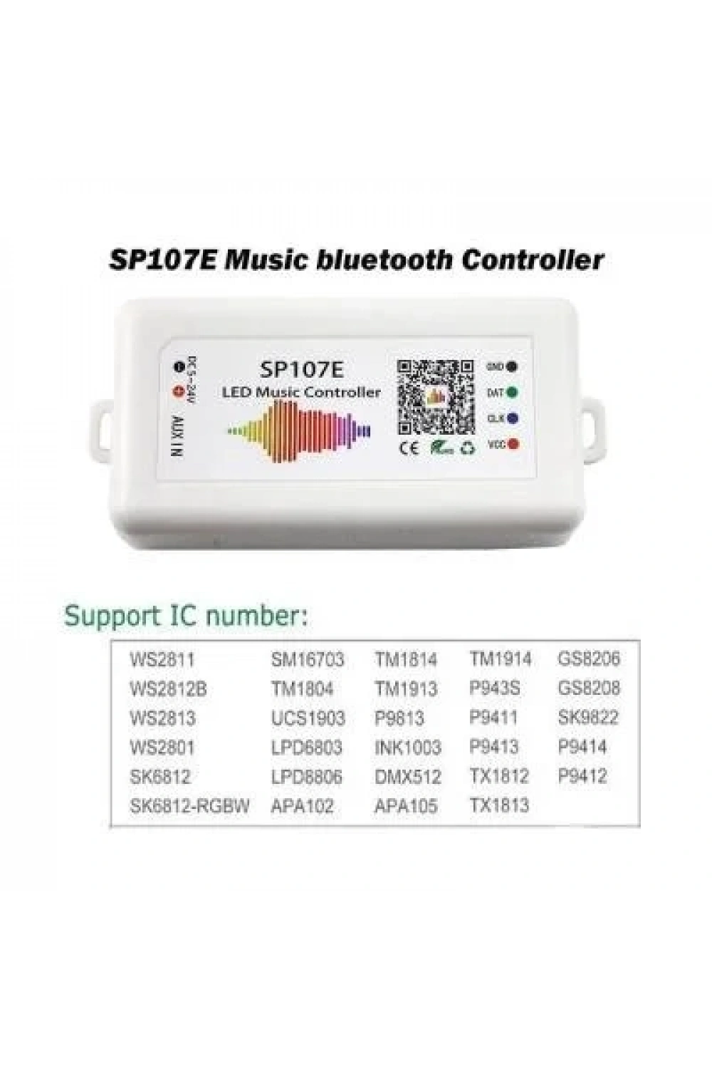 SP107E Bluetooth Ws2812 Adreslenebilir Led Kontrol Kartı