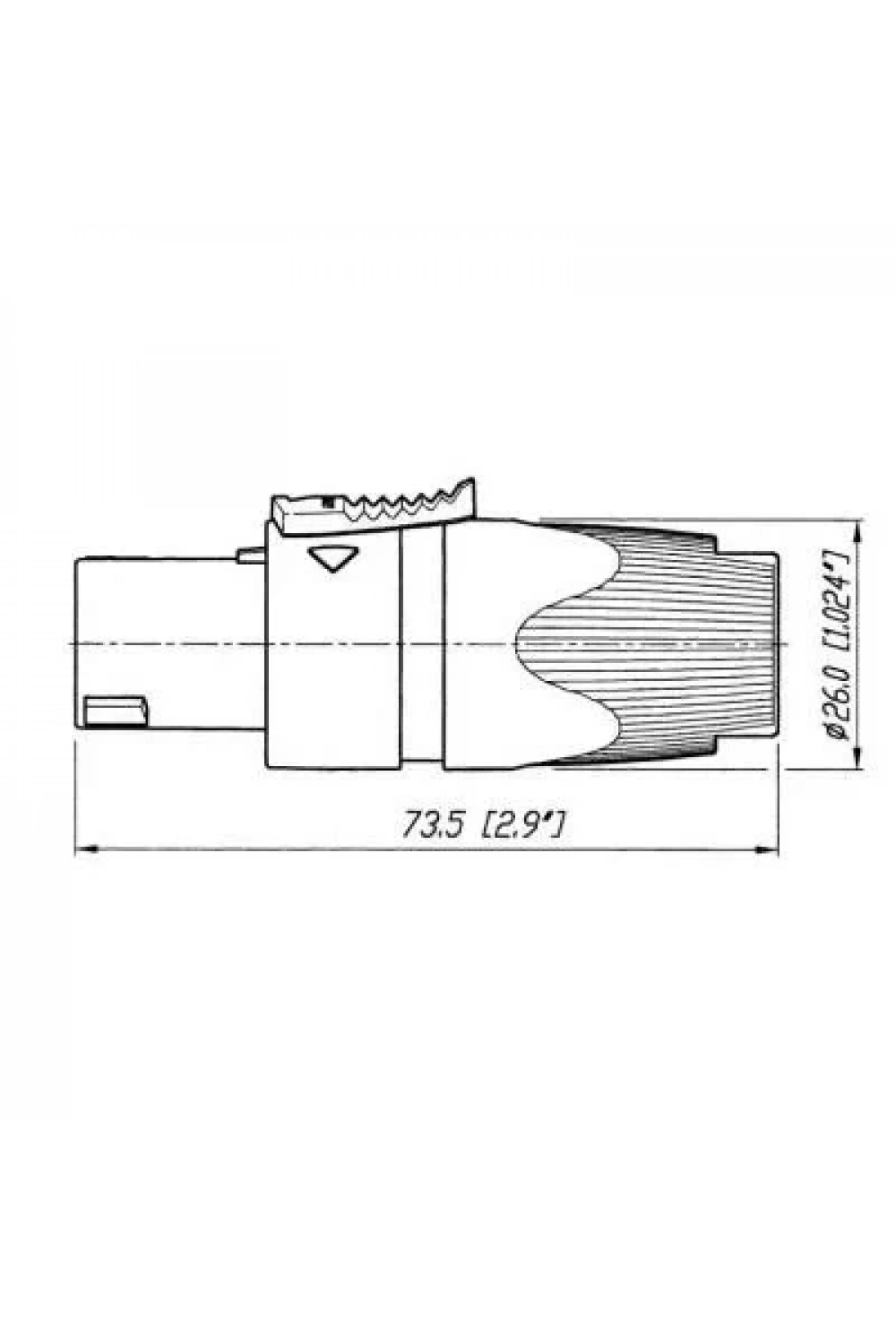 SpeakON Konnektör NL4FX Erkek - 4 Pin