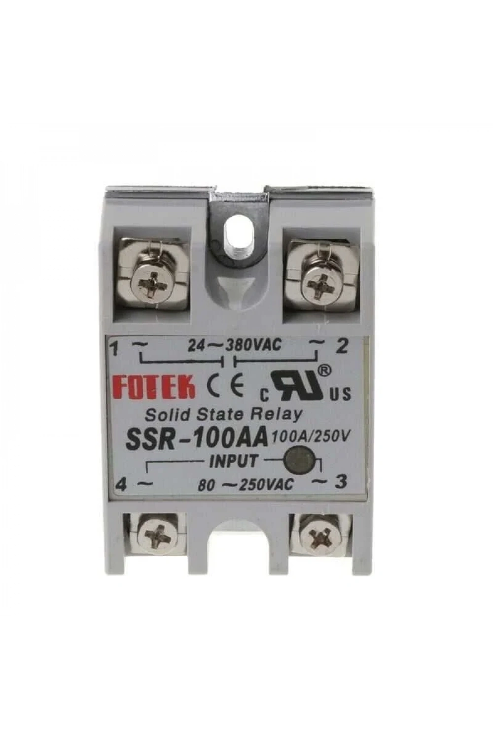 SSR-100AA Solid State Röle 100A - 80-250VAC Giriş 24-380VAC Çıkış
