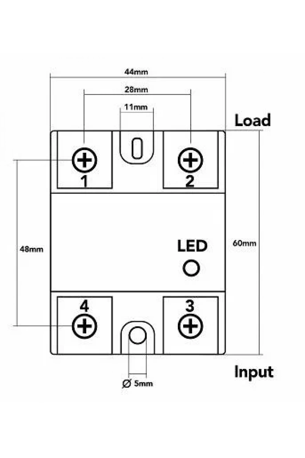 SSR-100DA Solid State Röle 100A - 3-32VDC Giriş 24-380VAC Çıkış