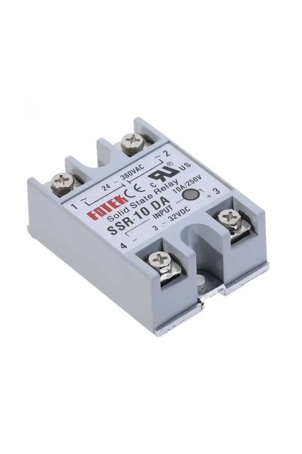 SSR-10DA Solid State Röle 10A - 3-32VDC Giriş 24-380VAC Çıkış