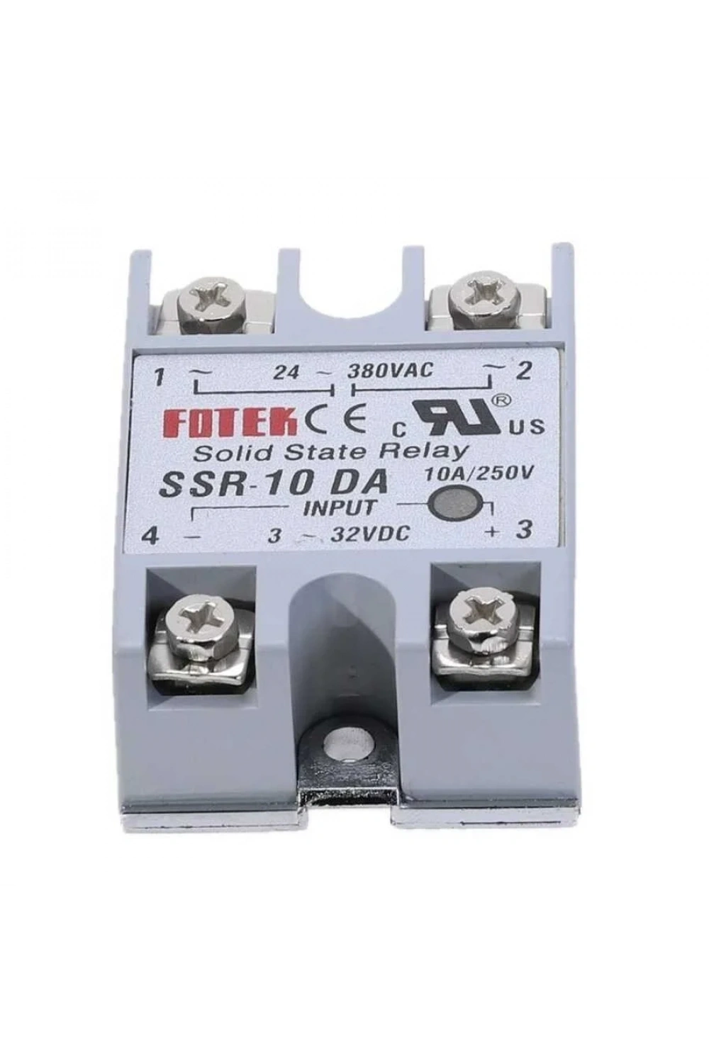 SSR-10DA Solid State Röle 10A - 3-32VDC Giriş 24-380VAC Çıkış