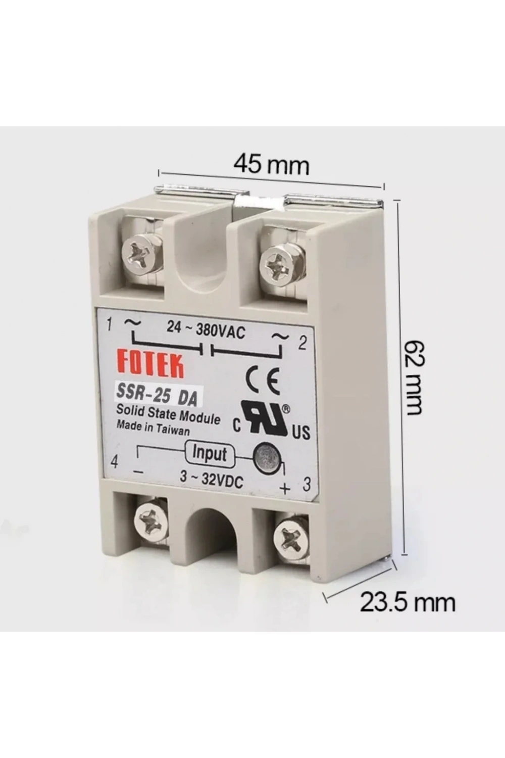SSR-25DA SSR Solid State Röle 25A (Katı Hal Rölesi)