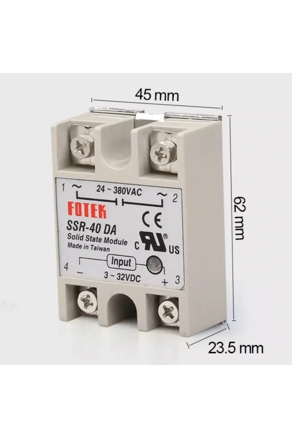 SSR-40DA SSR Solid State Röle 40A (Katı Hal Rölesi)