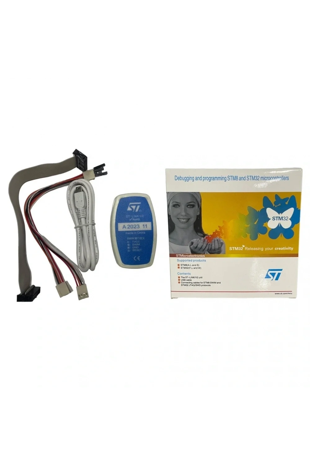 ST-LINK V2 STM8 STM32 Programlayıcı Debugger
