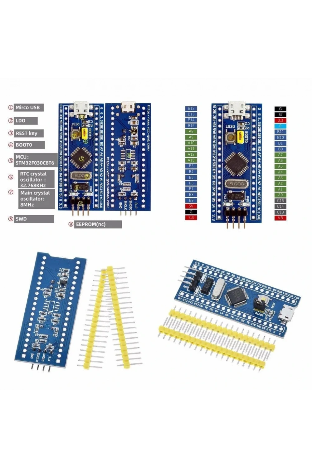 STM32F030C8T6 ARM STM32 Mini Geliştirme (Development) Kartı Modülü