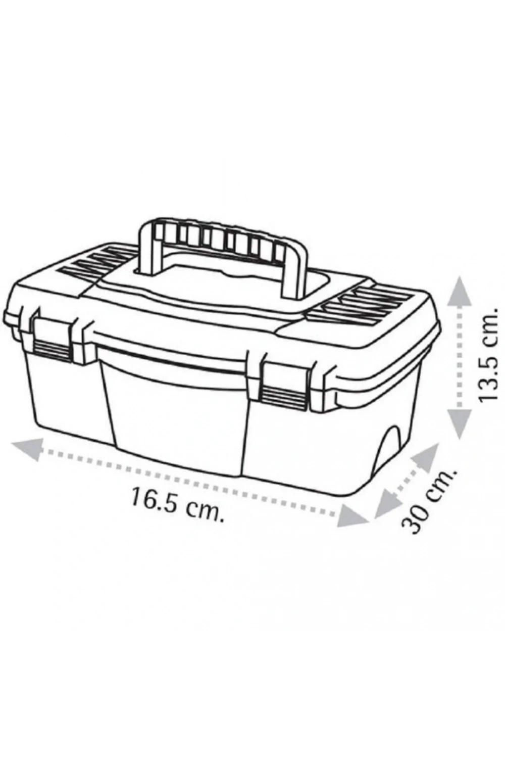 Süper Bag ASR-2069 13 Power Plastik Kilitli Takım Çantası