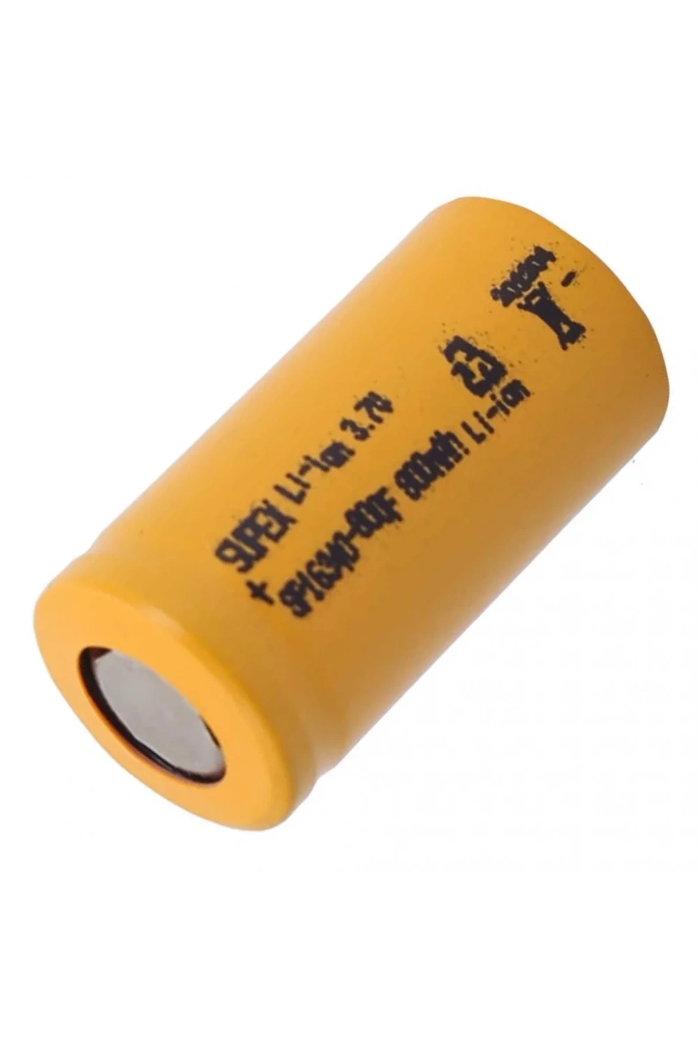 Supex 16340 3.7V 800mAh Li-ion Şarjlı Pil (Başsız)