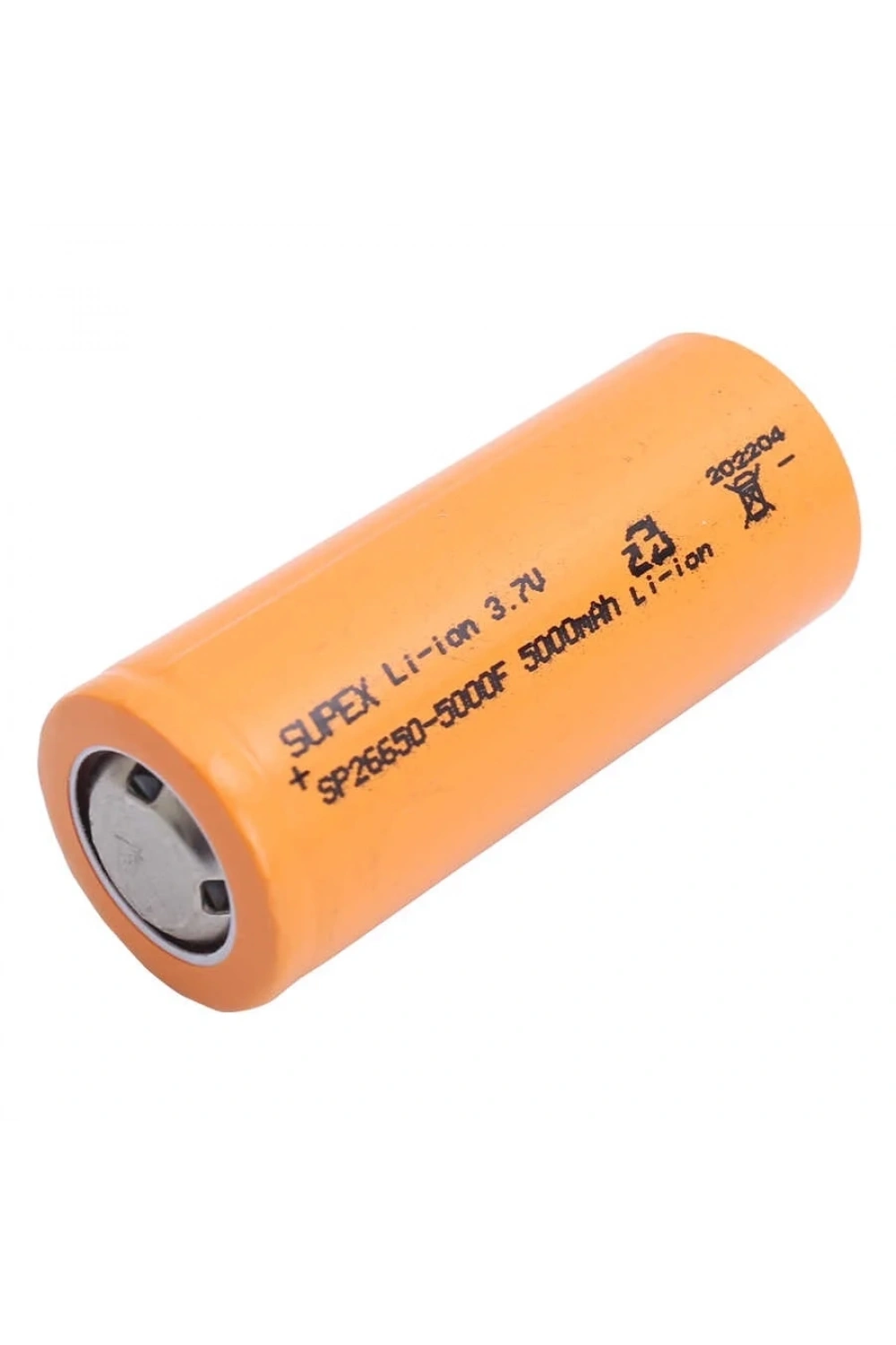 Supex 26650 3.7V 5000mAh Li-ion Pil (Başsız)