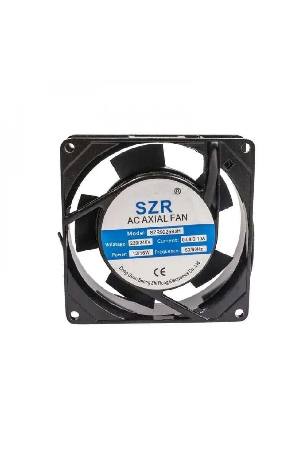 SZR9225 220V 0.08A Metal Fan - 92x92x25mm