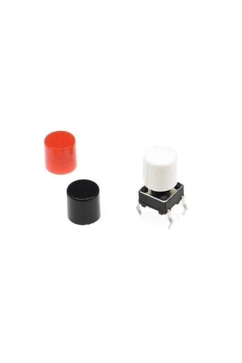 Tact Switch Kapağı Çap 3.1mm Beyaz - 6x6mm Switch ile Uyumlu