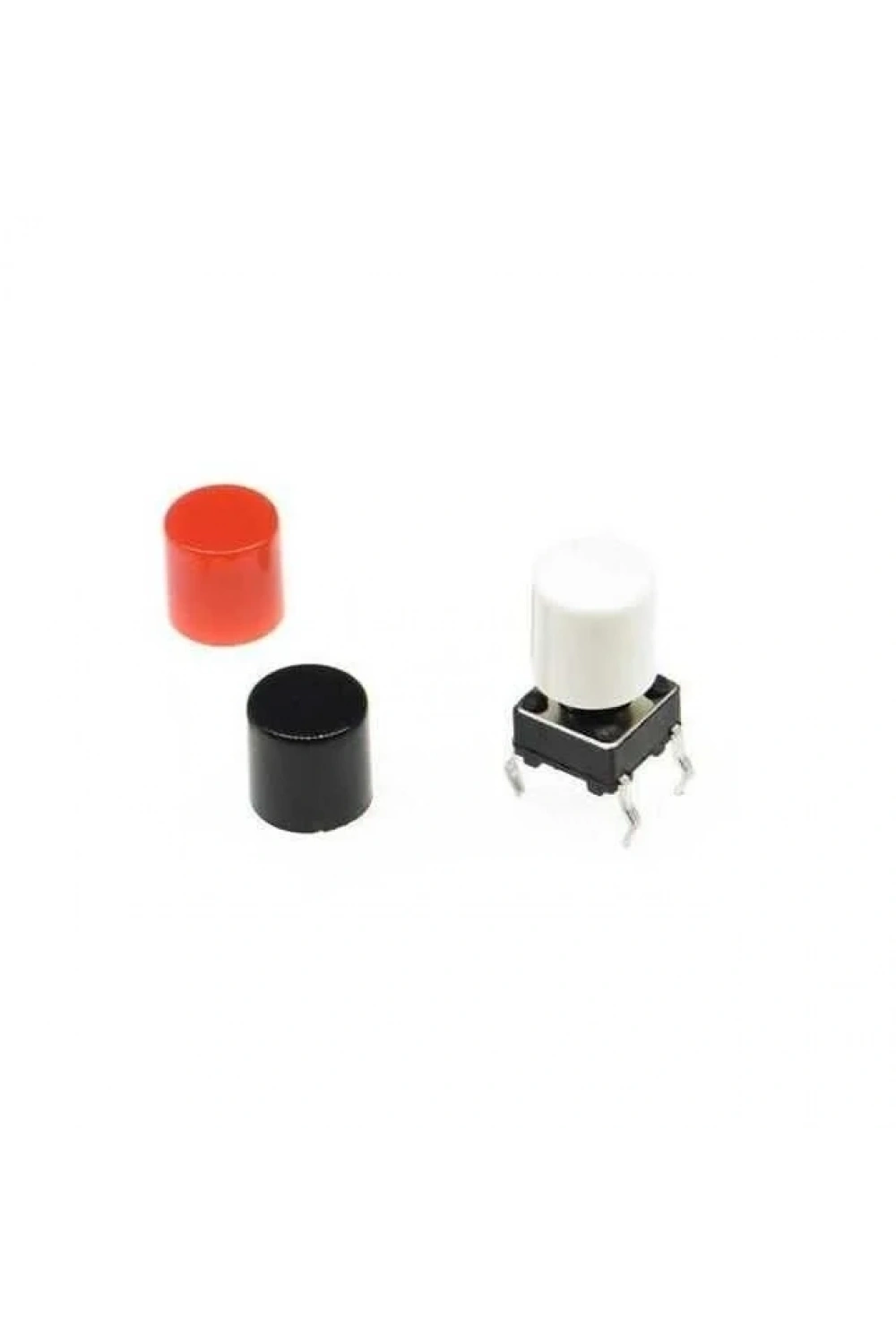 Tact Switch Kapağı Çap 3.1mm Siyah - 6x6mm Switch ile Uyumlu