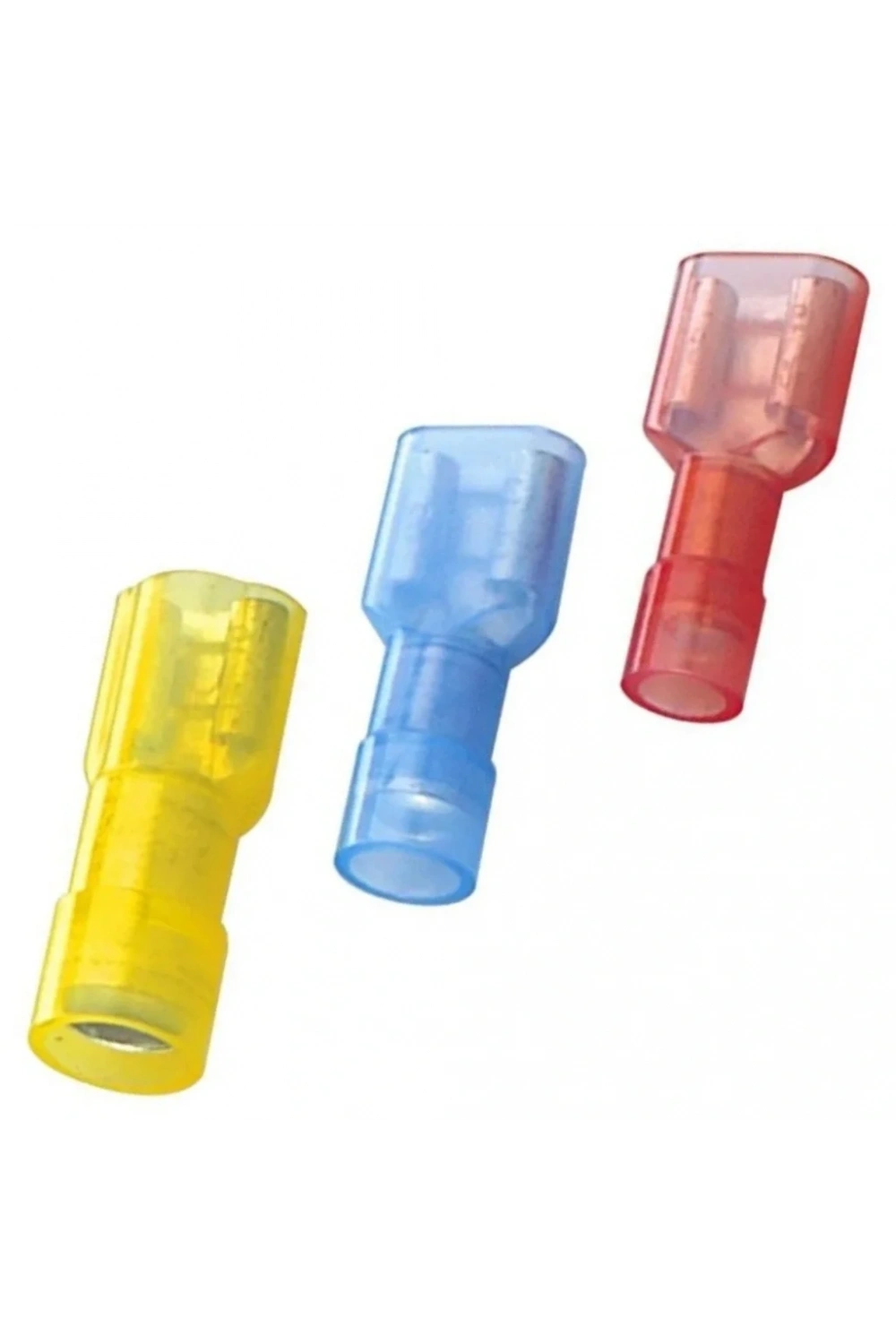 Tam İzoleli Polyamid Dişi Faston Kablo Ucu GPFD-1638 0.5-1.5mm Kırmızı 200 adet