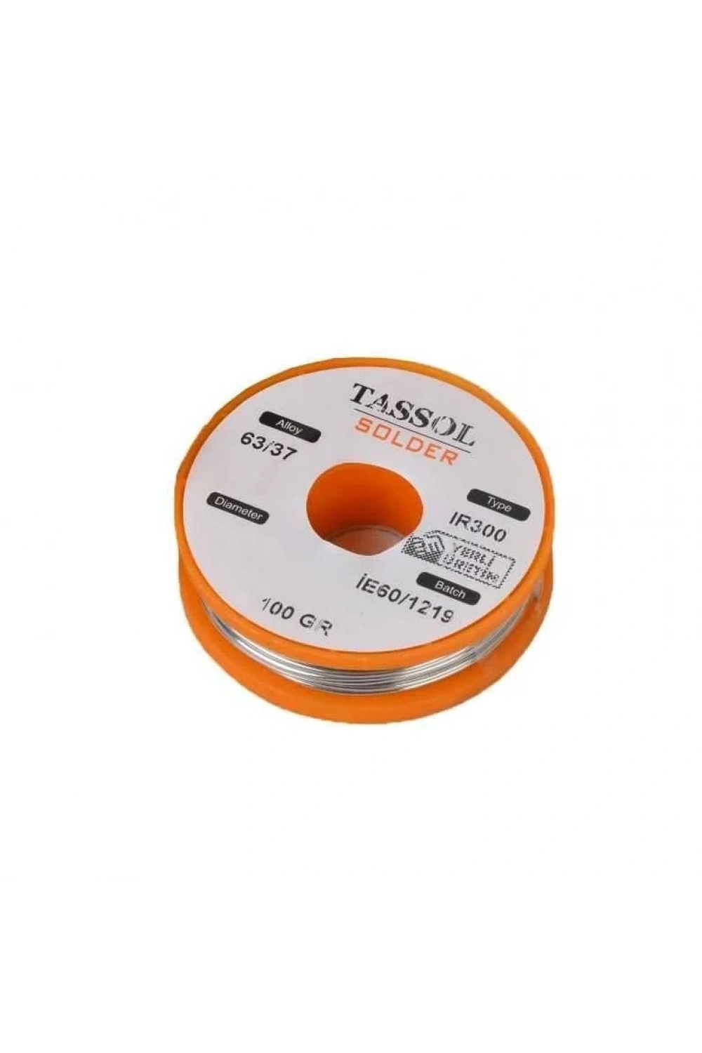 Tassol 1.6 mm 100gr Lehim Teli (%63 Kalay / %37 Kurşun)