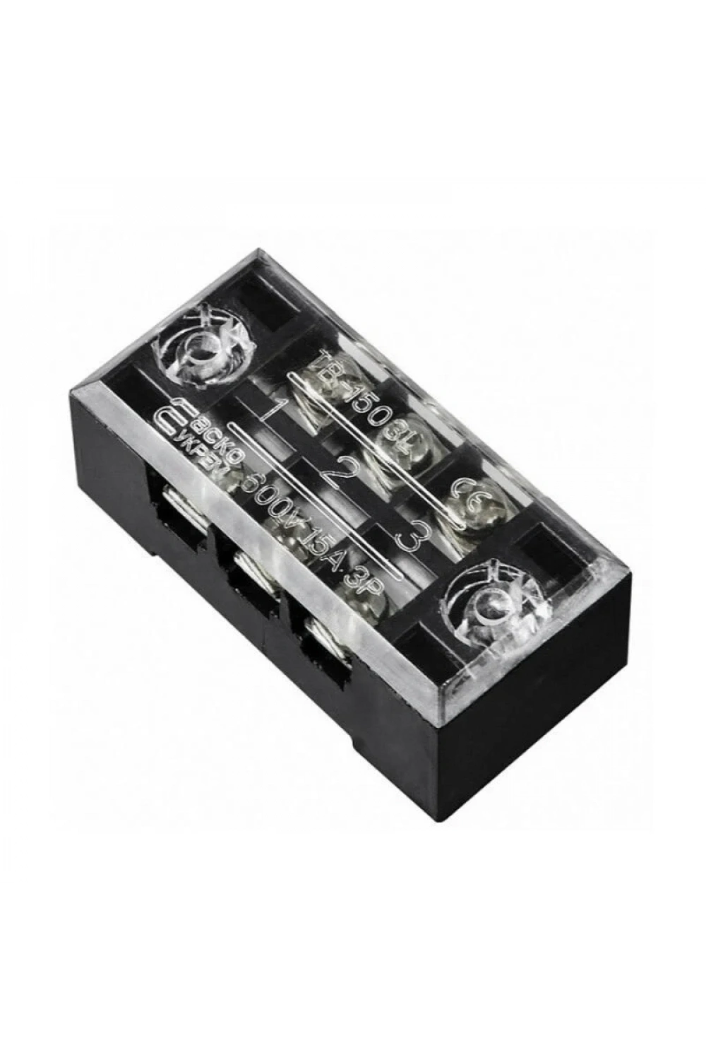TB-1503 3P Çift Sıra Terminal Blok - 600V 15A