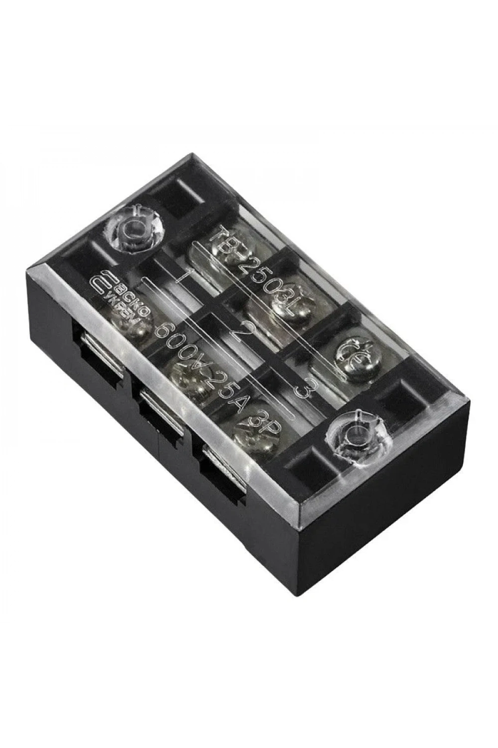 TB-2503 3P Çift Sıra Terminal Blok - 600V 25A