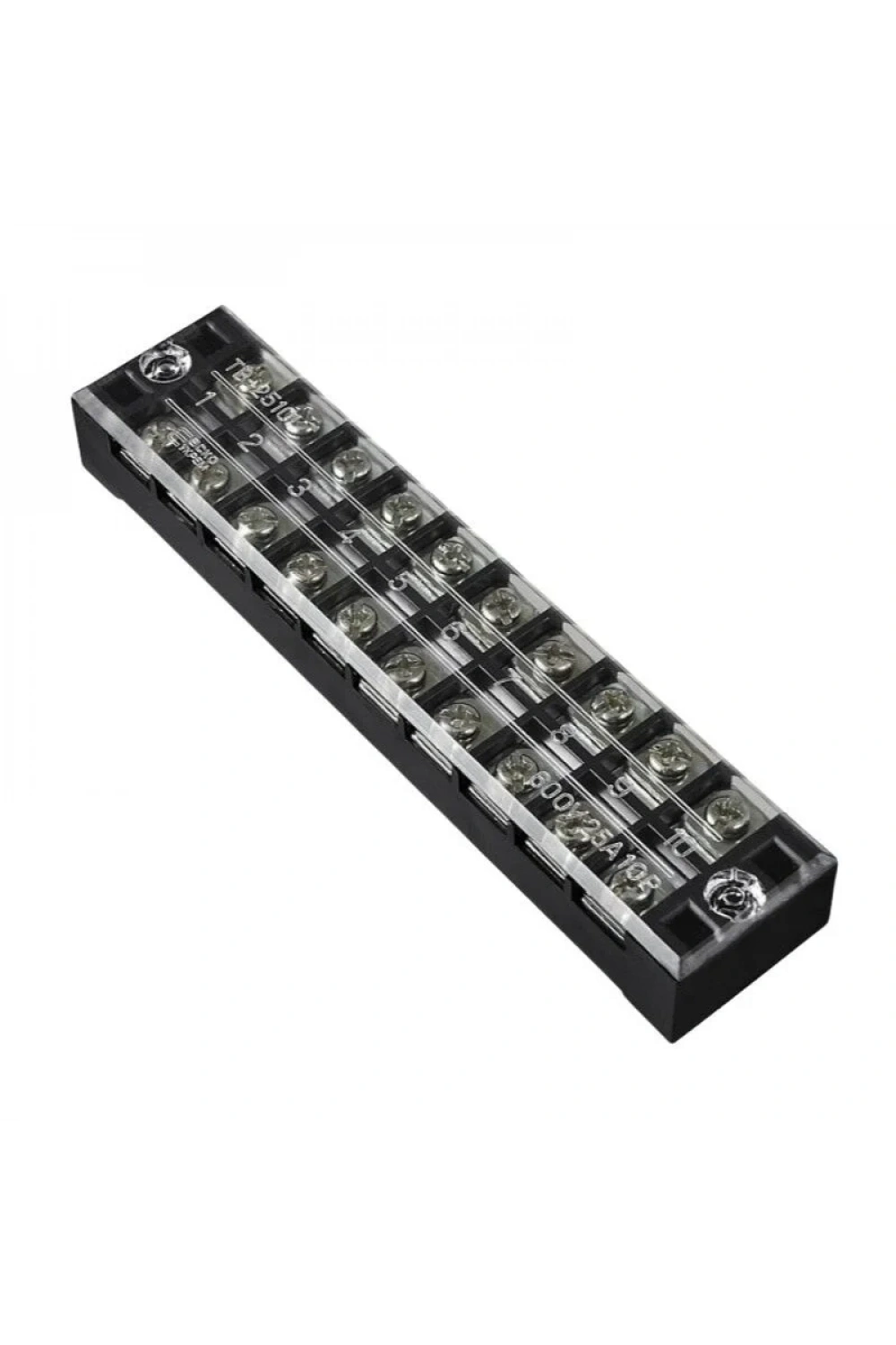 TB-2510 10P Çift Sıra Terminal Blok - 600V 25A