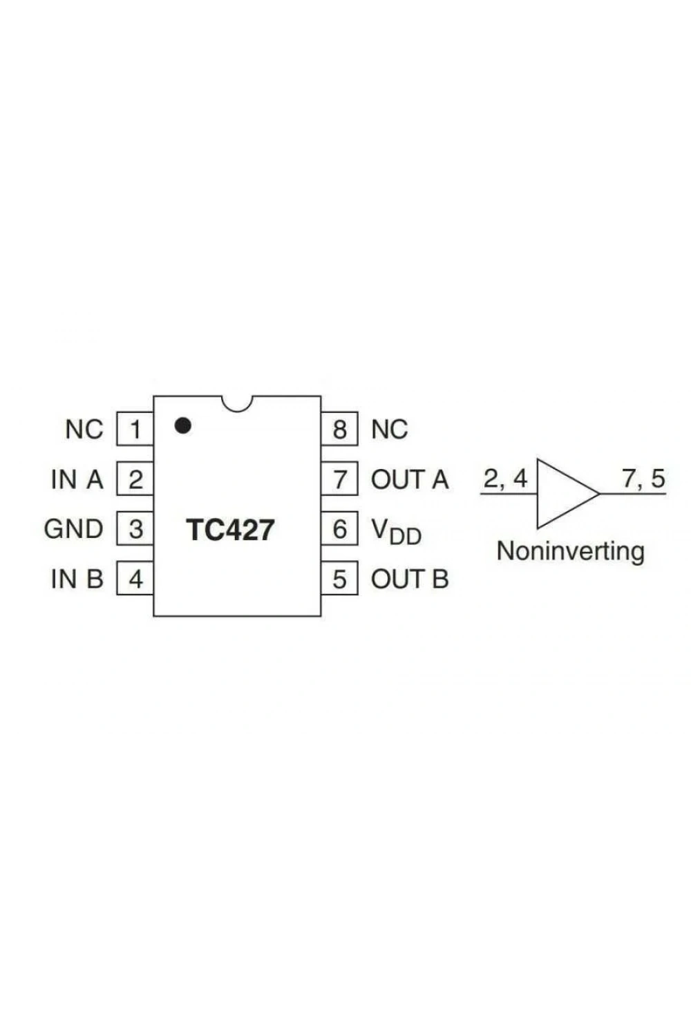 TC427 SMD SO8 Entegre